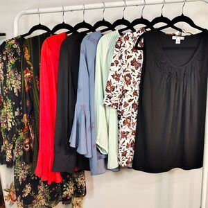 Casual & Career Blouses & Dress BUNDLE Ann Taylor LOFT Express Women's XL LOT